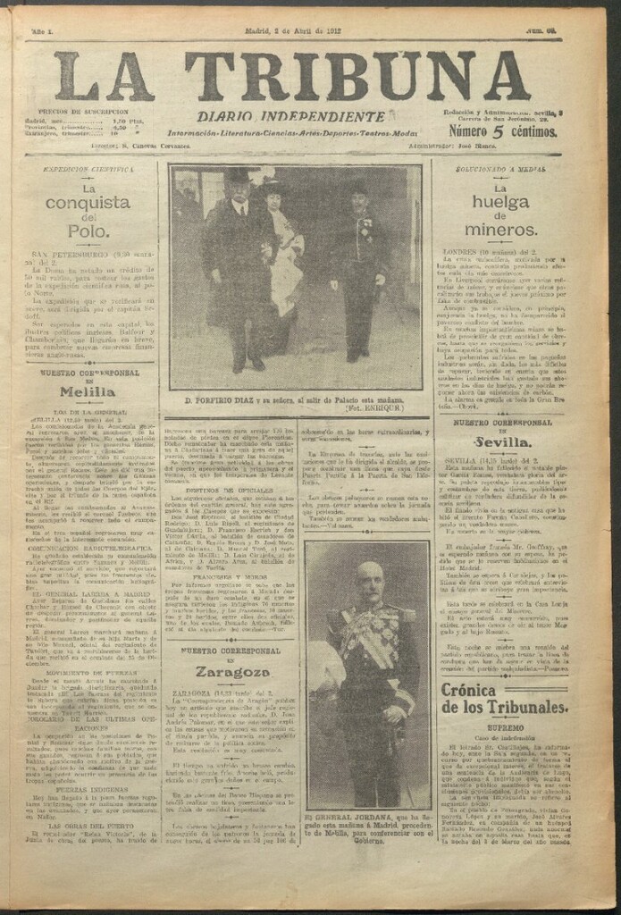 Miniatura de La Tribuna del 2 de abril de 1912