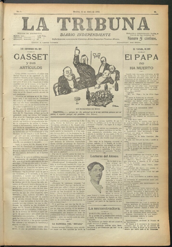 Miniatura de La Tribuna del 11 de abril de 1912