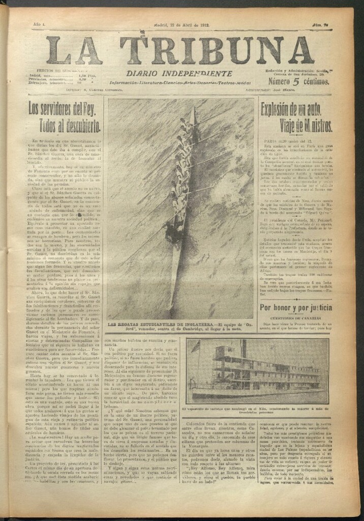 Miniatura de La Tribuna del 12 de abril de 1912