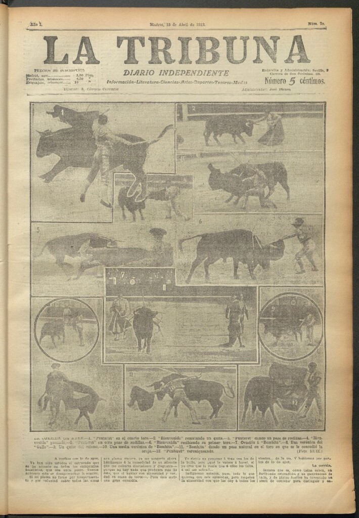 Miniatura de La Tribuna del 15 de abril de 1912