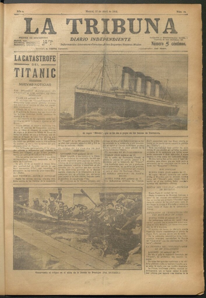 Miniatura de La Tribuna del 17 de abril de 1912