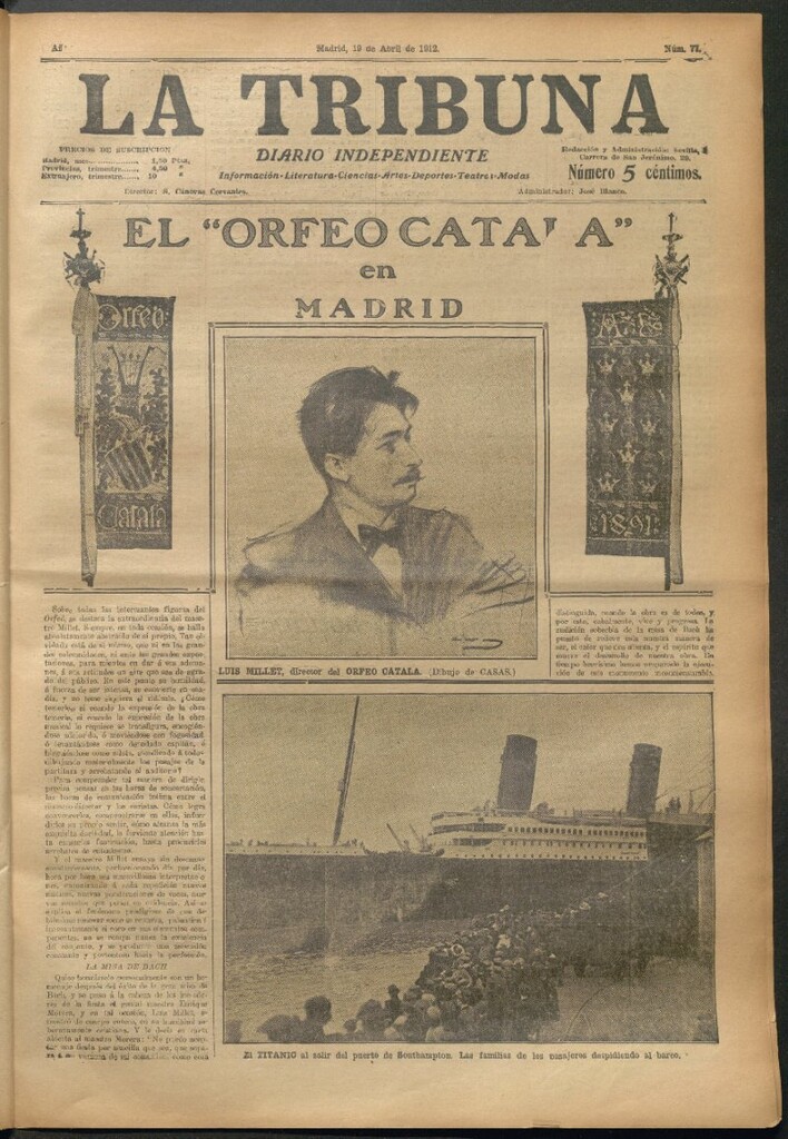 Miniatura de La Tribuna del 19 de abril de 1912