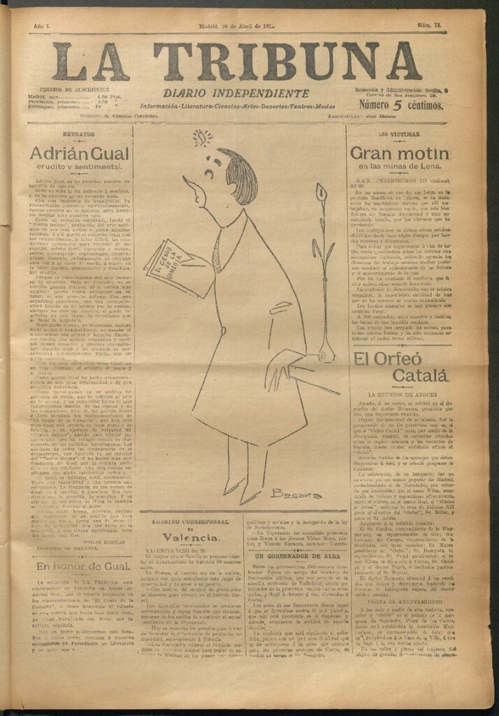 Miniatura de La Tribuna del 20 de abril de 1912