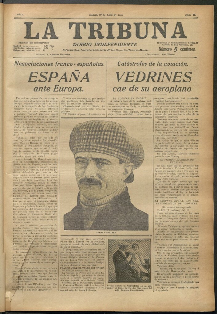 Miniatura de La Tribuna del 29 de abril de 1912