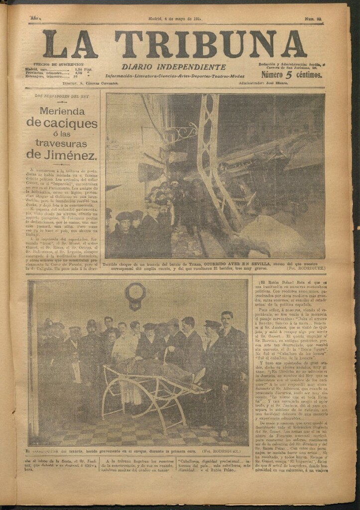 Miniatura de La Tribuna del 4 de mayo de 1912