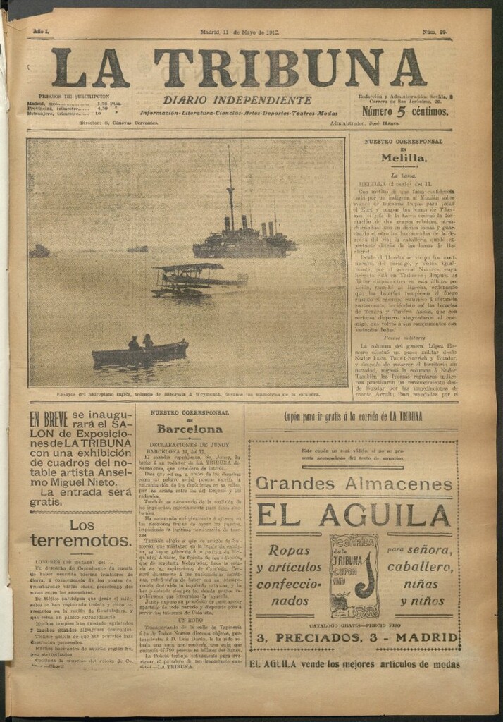 Miniatura de La Tribuna del 11 de mayo de 1912