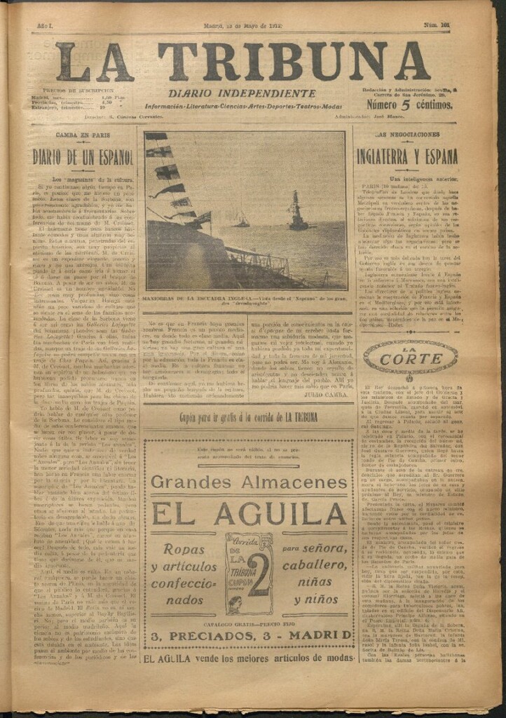 Miniatura de La Tribuna del 13 de mayo de 1912