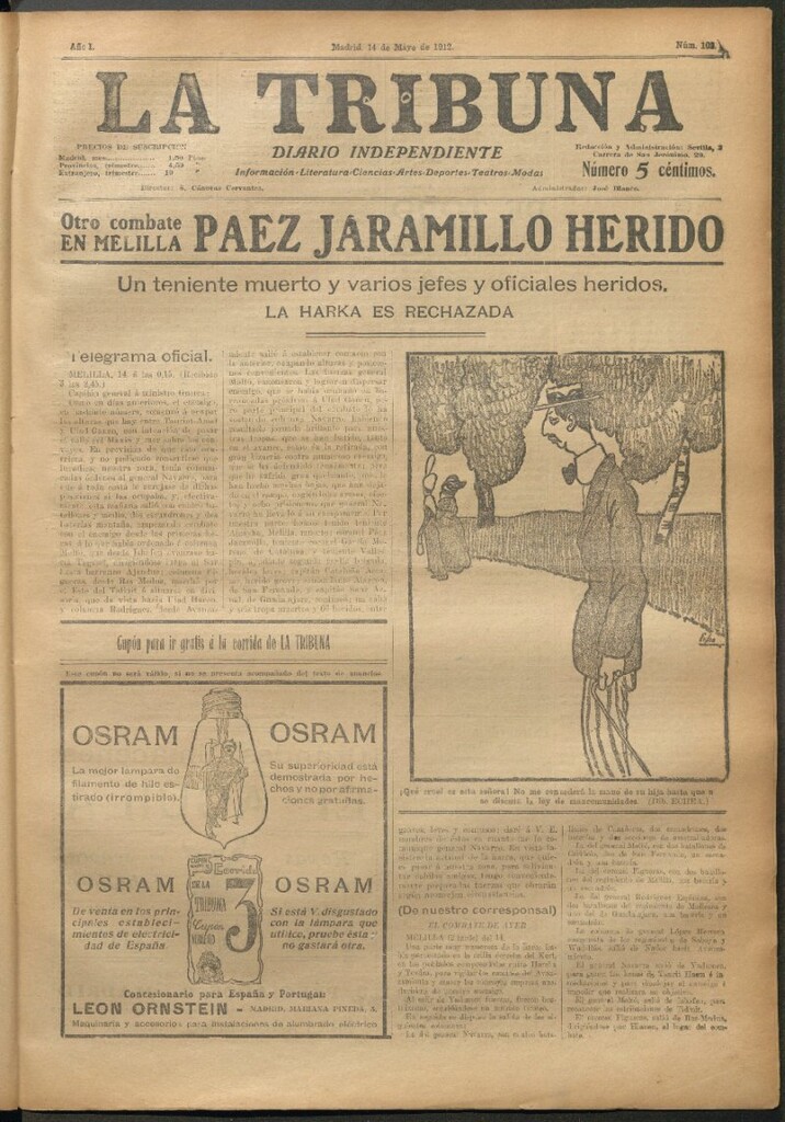 Miniatura de La Tribuna del 14 de mayo de 1912
