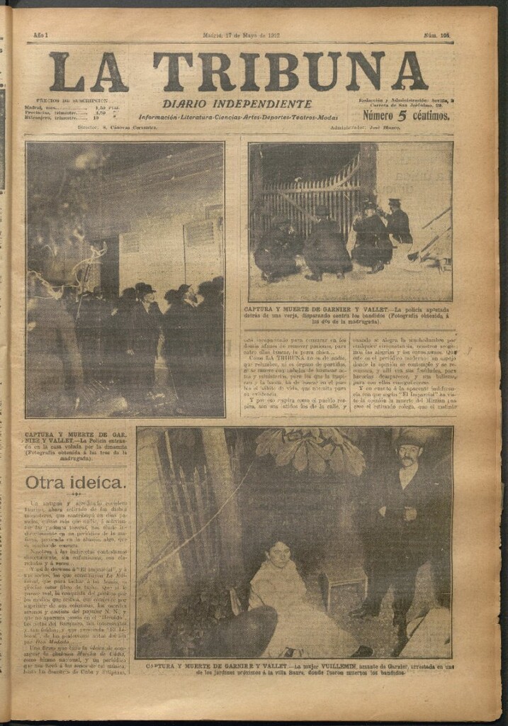 Miniatura de La Tribuna del 17 de mayo de 1912