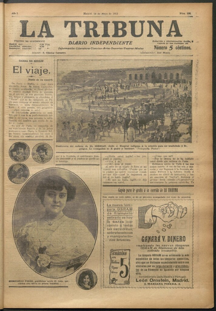 Miniatura de La Tribuna del 18 de mayo de 1912