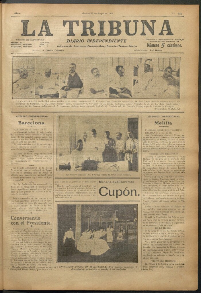 Miniatura de La Tribuna del 23 de mayo de 1912