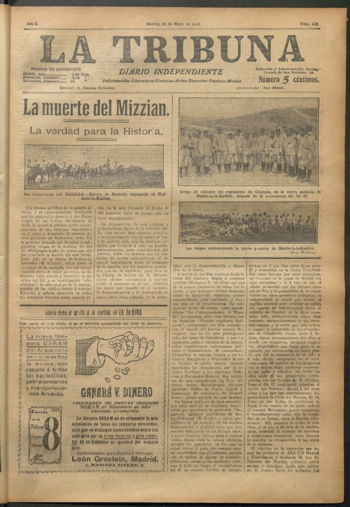 Miniatura de La Tribuna del 24 de mayo de 1912