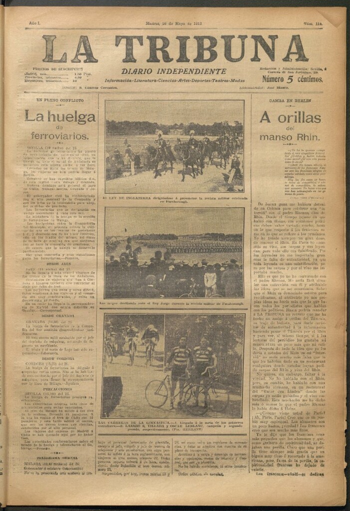 Miniatura de La Tribuna del 26 de mayo de 1912