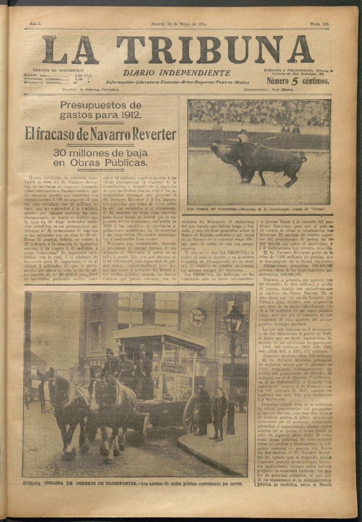 Miniatura de La Tribuna del 28 de mayo de 1912