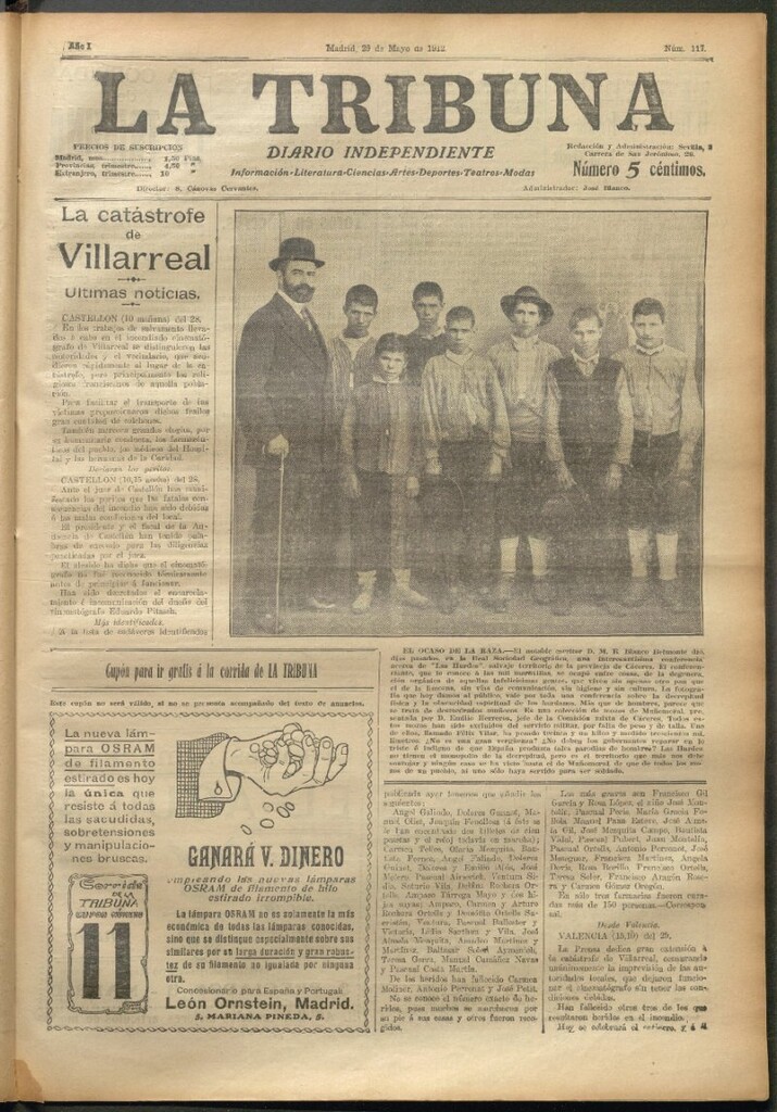 Miniatura de La Tribuna del 29 de mayo de 1912