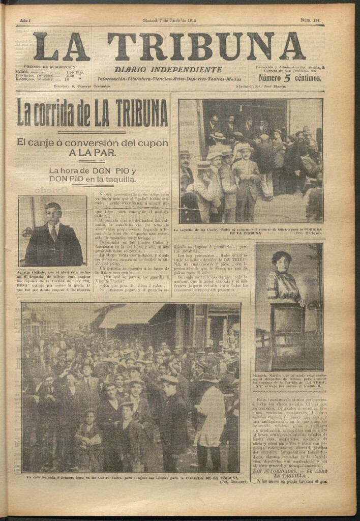 Miniatura de La Tribuna del 7 de junio de 1912
