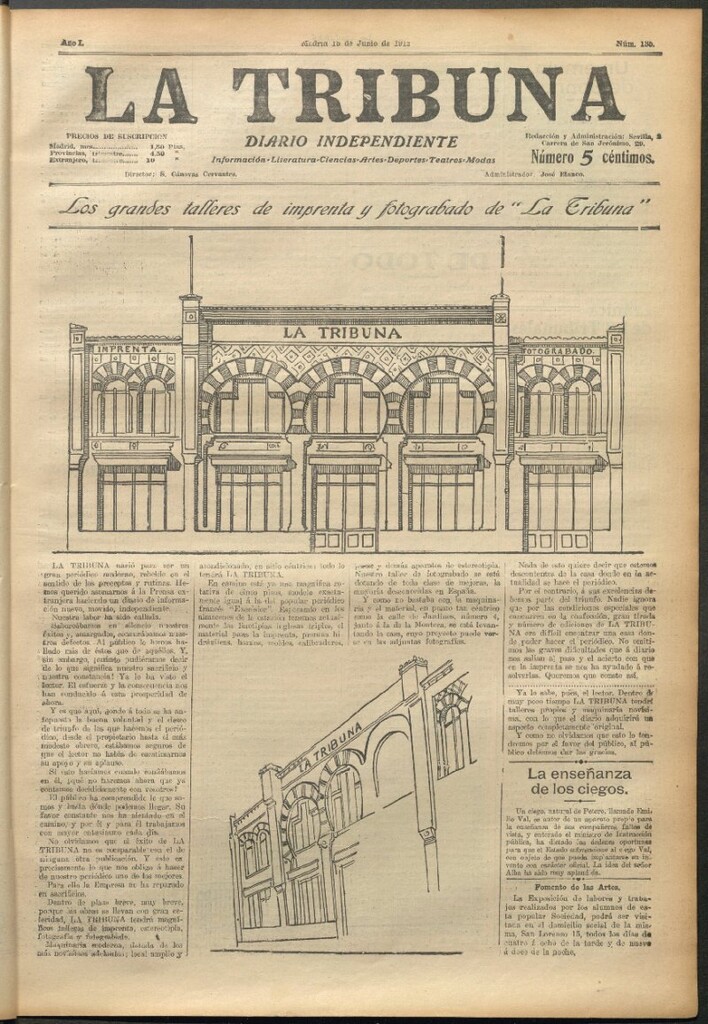 Miniatura de La Tribuna del 15 de junio de 1912