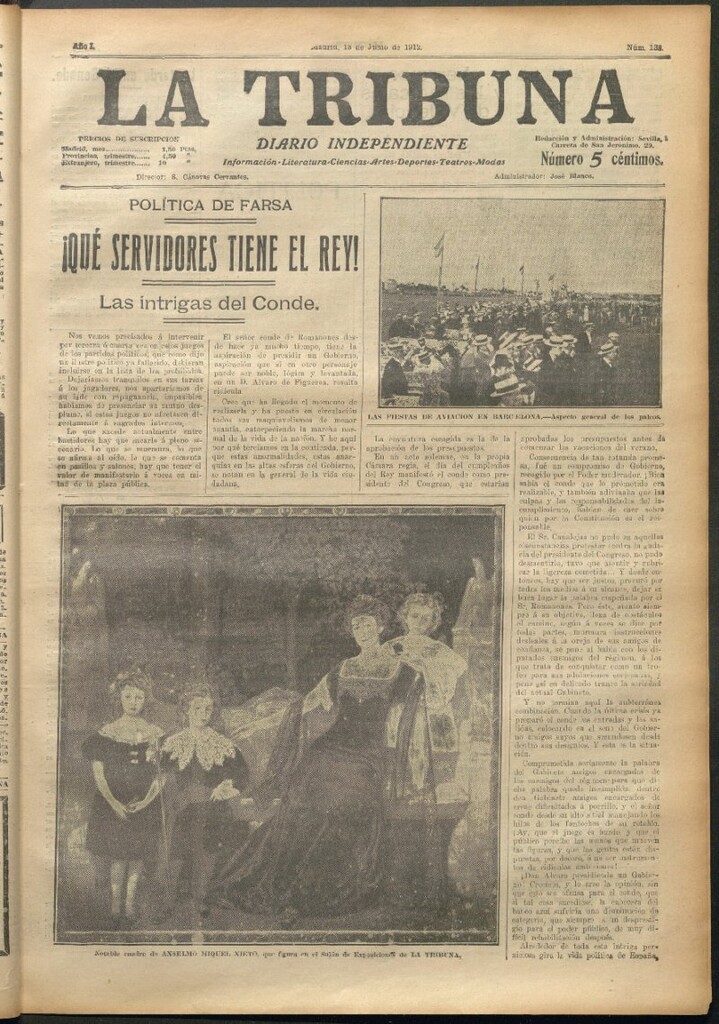 Miniatura de La Tribuna del 18 de junio de 1912