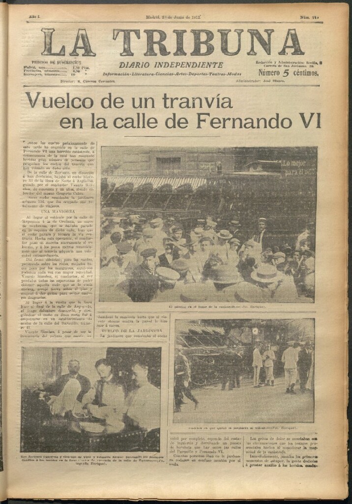 Miniatura de La Tribuna del 20 de junio de 1912