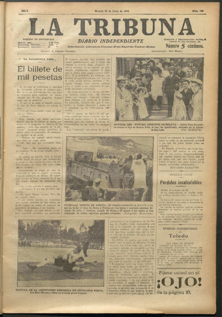 Miniatura de La Tribuna del 26 de junio de 1912