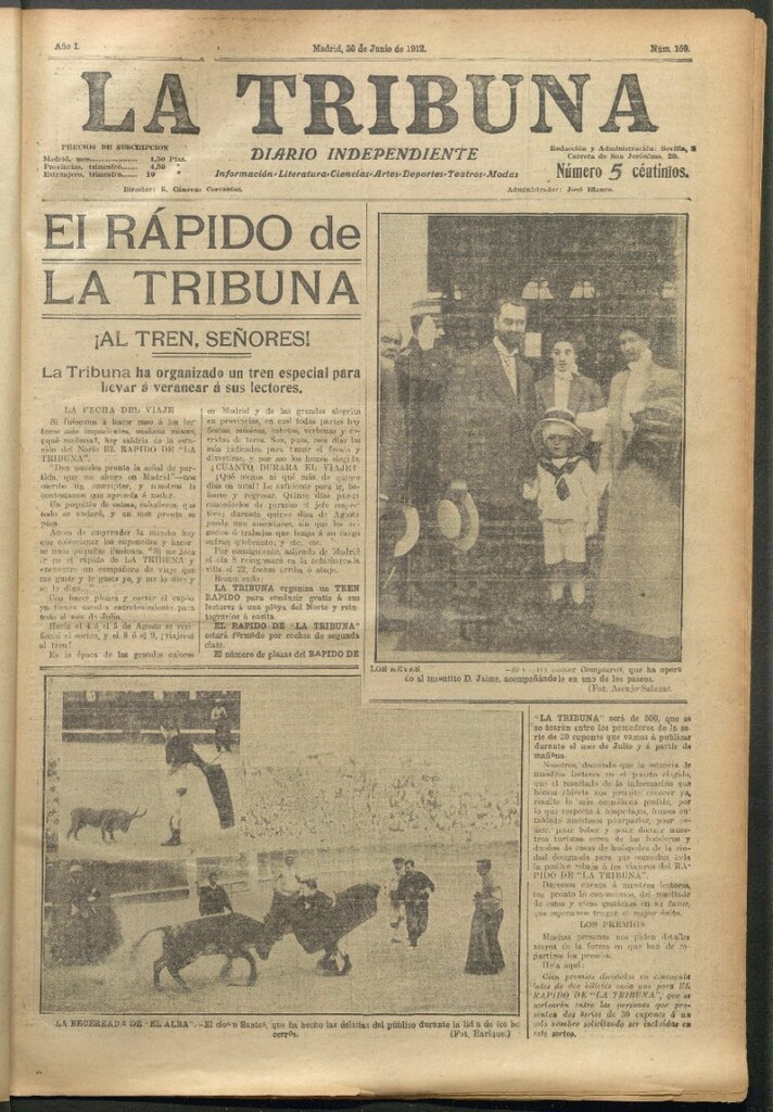 Miniatura de La Tribuna del 30 de junio de 1912