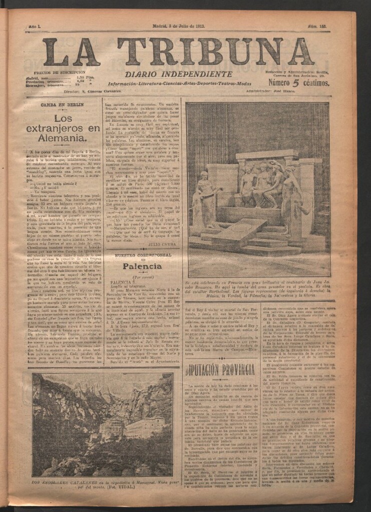 Miniatura de La Tribuna del 3 de julio de 1912