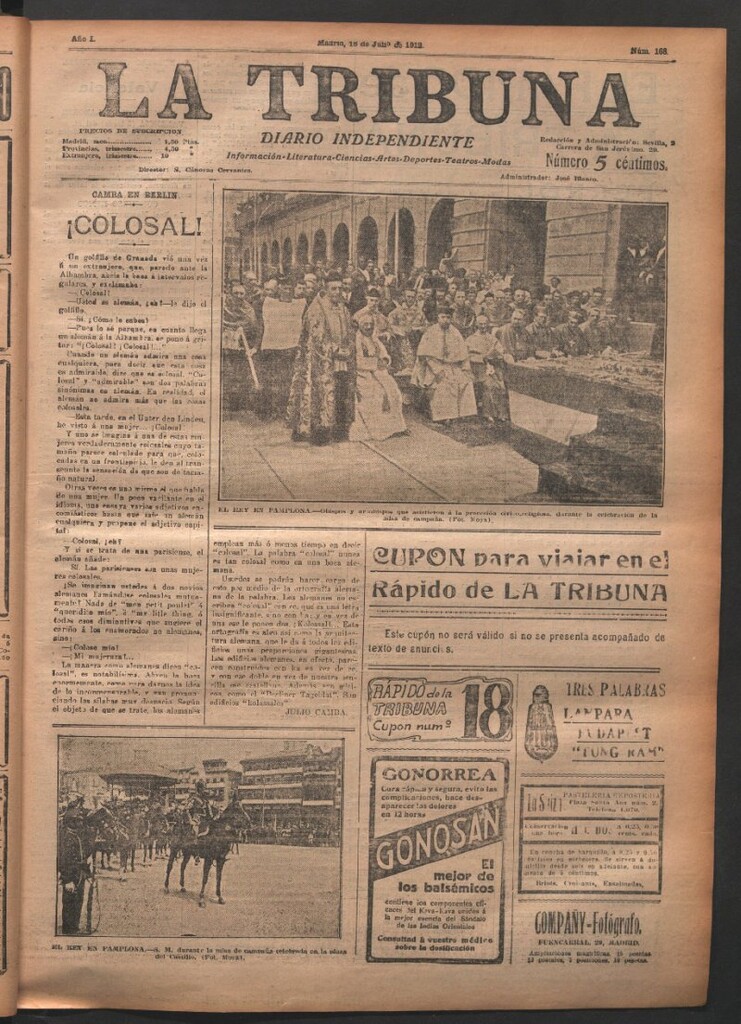 Miniatura de La Tribuna del 18 de julio de 1912