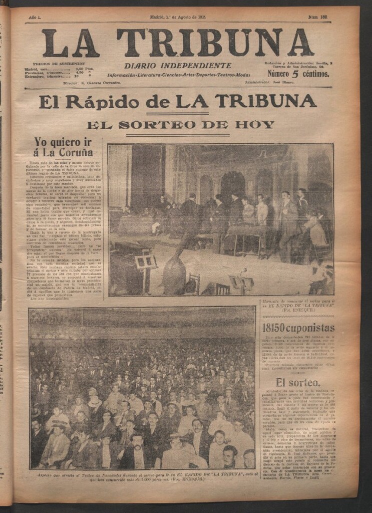 Miniatura de La Tribuna del 1 de agosto de 1912