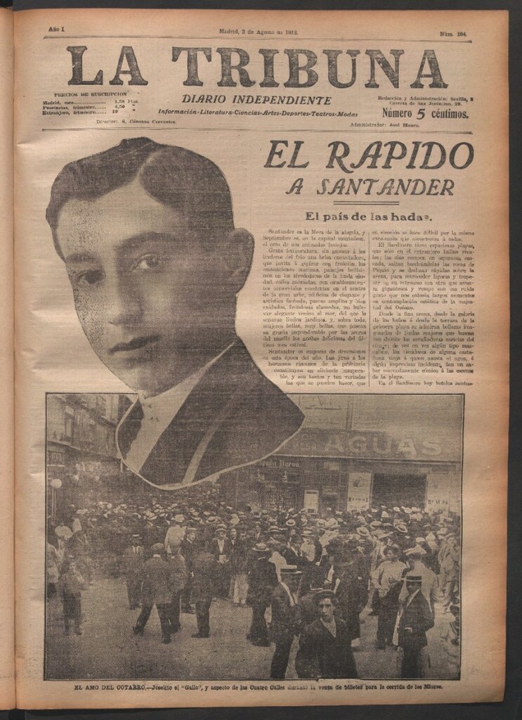 Miniatura de La Tribuna del 3 de agosto de 1912