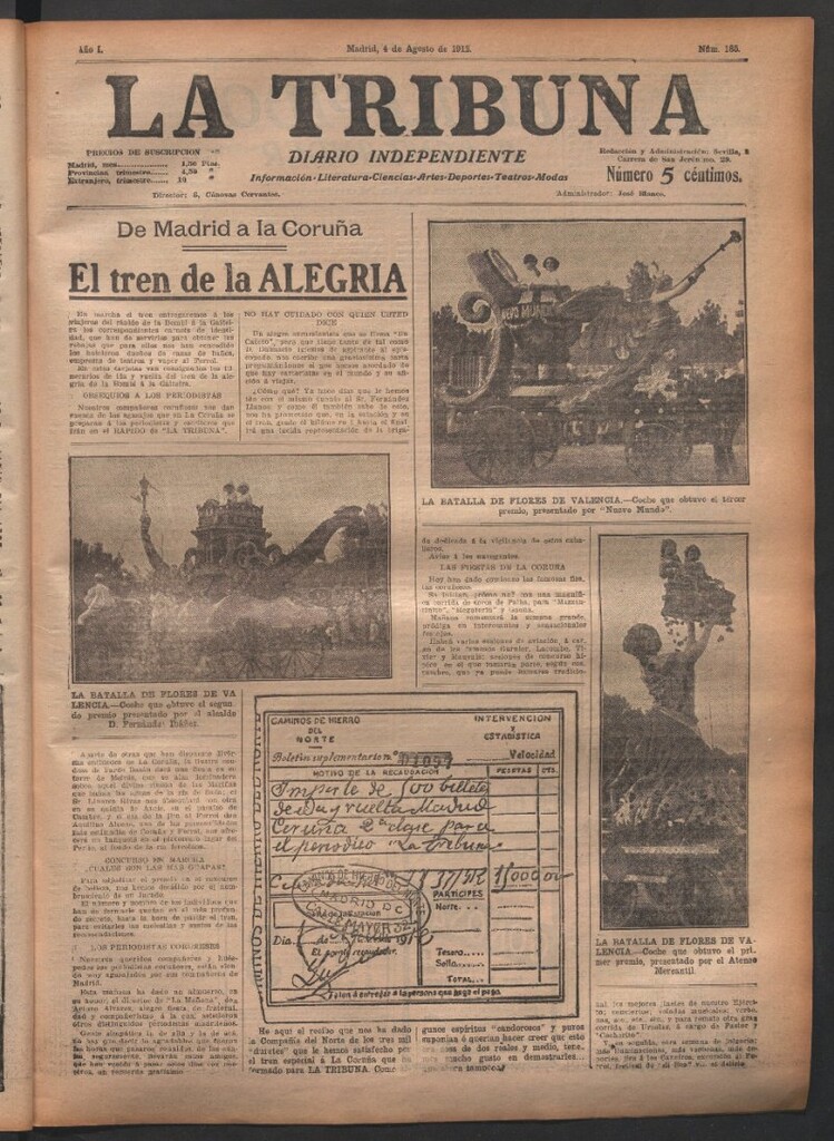 Miniatura de La Tribuna del 4 de agosto de 1912