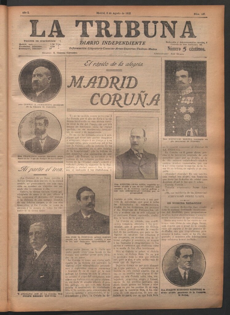 Miniatura de La Tribuna del 6 de agosto de 1912