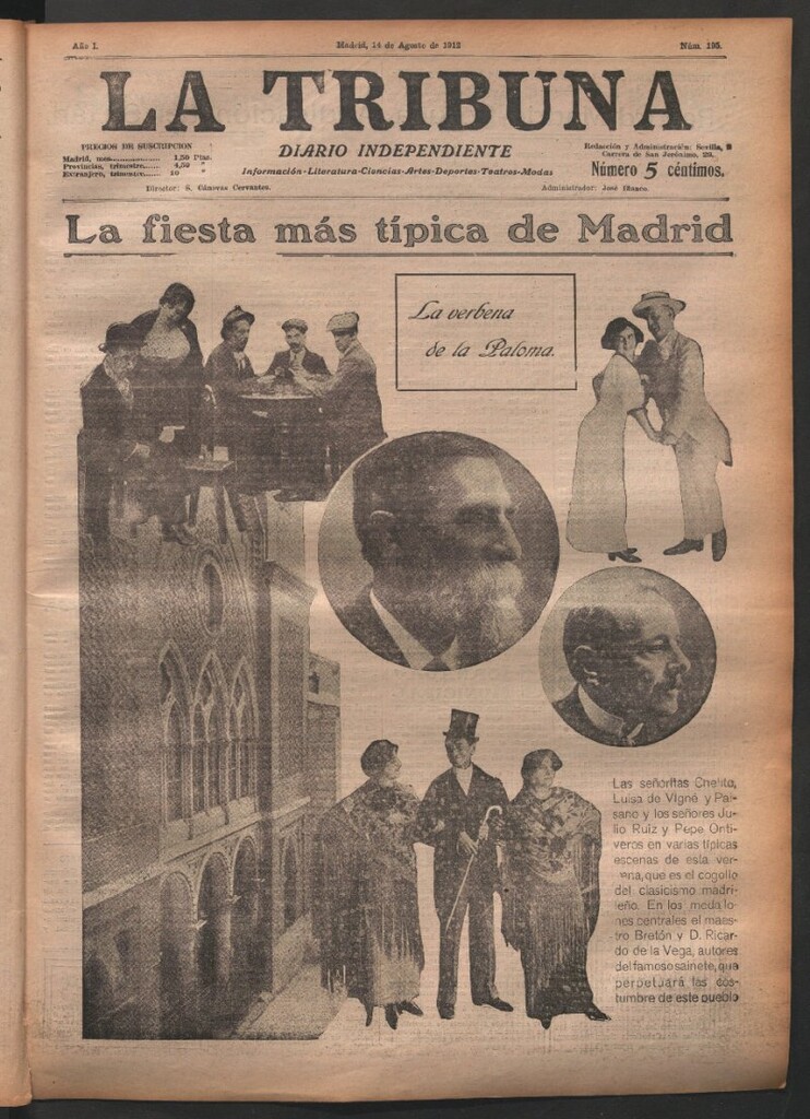 Miniatura de La Tribuna del 14 de agosto de 1912