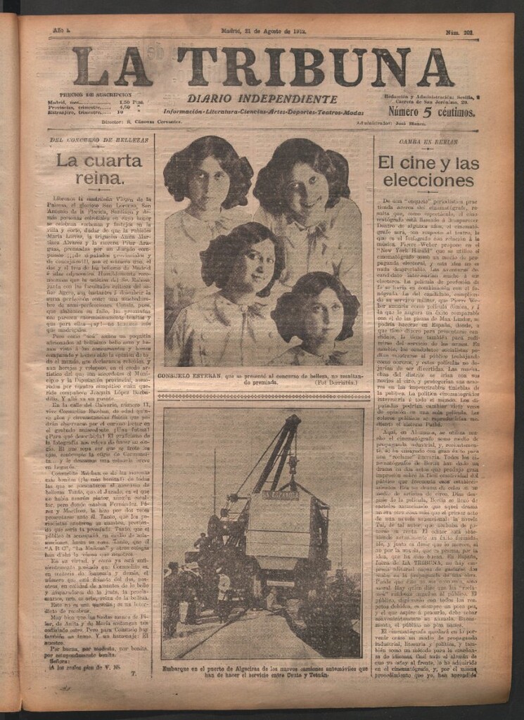 Miniatura de La Tribuna del 21 de agosto de 1912