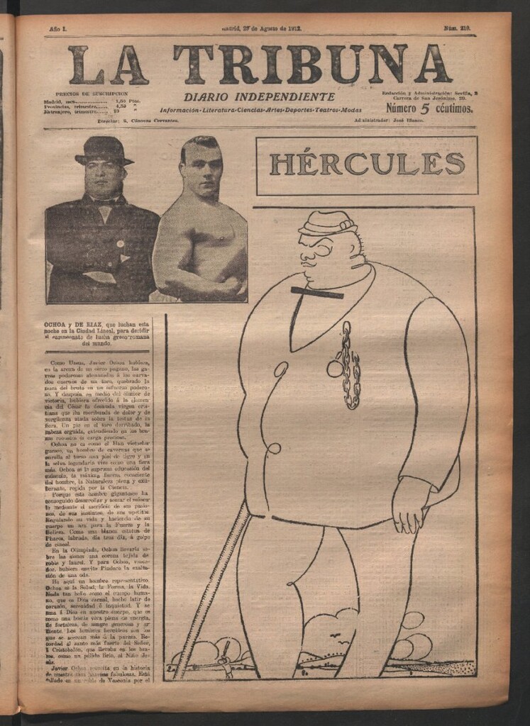 Miniatura de La Tribuna del 29 de agosto de 1912