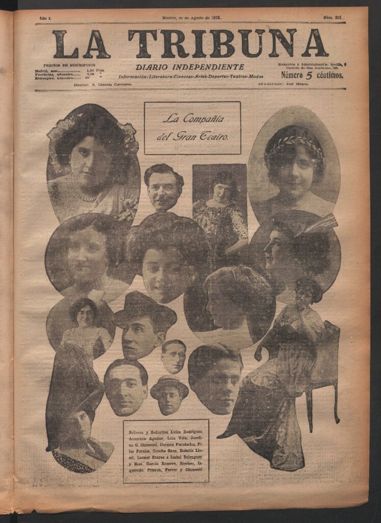 Miniatura de La Tribuna del 30 de agosto de 1912
