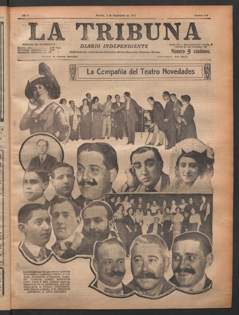 Miniatura de La Tribuna del 2 de septiembre de 1912