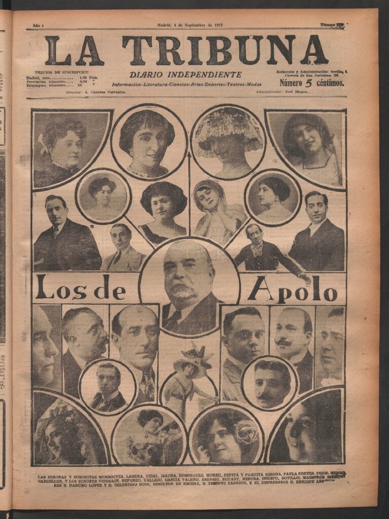 Miniatura de La Tribuna del 4 de septiembre de 1912
