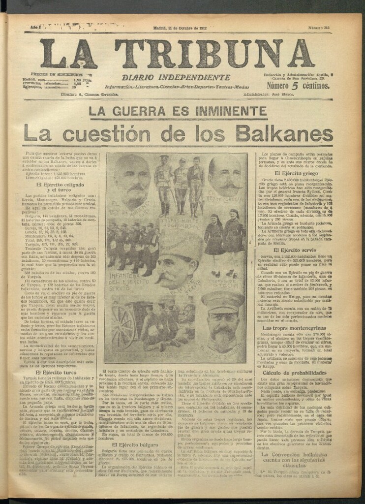 Miniatura de La Tribuna del 11 de octubre de 1912
