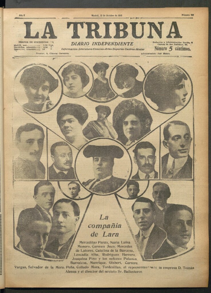 Miniatura de La Tribuna del 13 de octubre de 1912