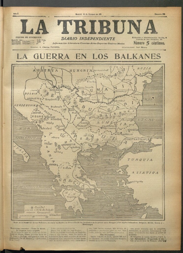 Miniatura de La Tribuna del 16 de octubre de 1912