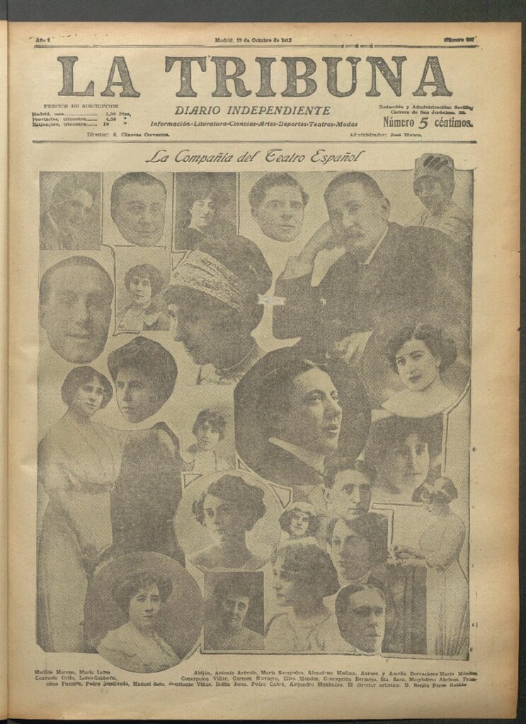 Miniatura de La Tribuna del 19 de octubre de 1912