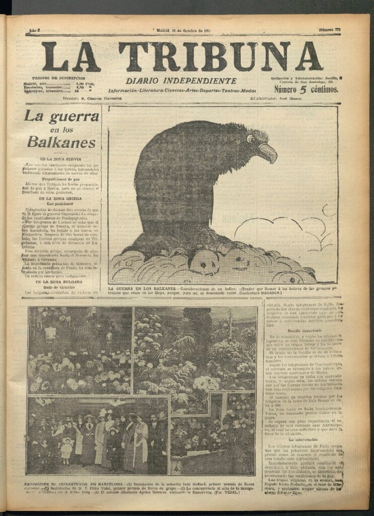 Miniatura de La Tribuna del 31 de octubre de 1912