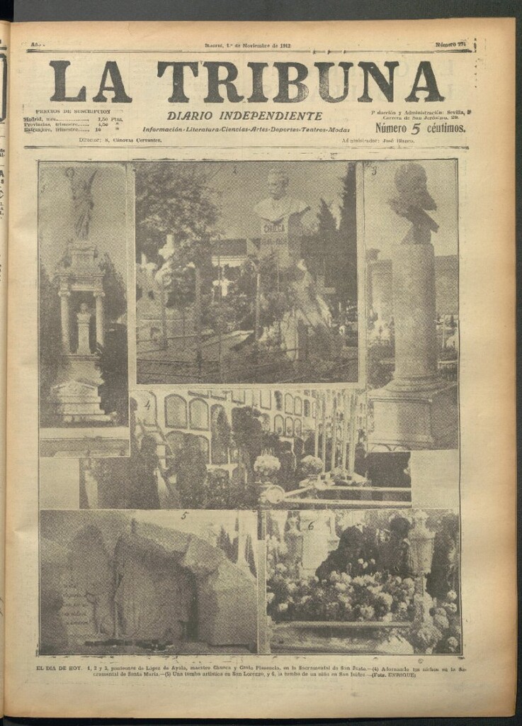 Miniatura de La Tribuna del 1 de noviembre de 1912