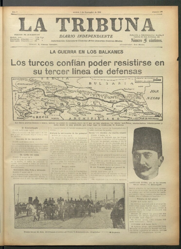Miniatura de La Tribuna del 5 de noviembre de 1912