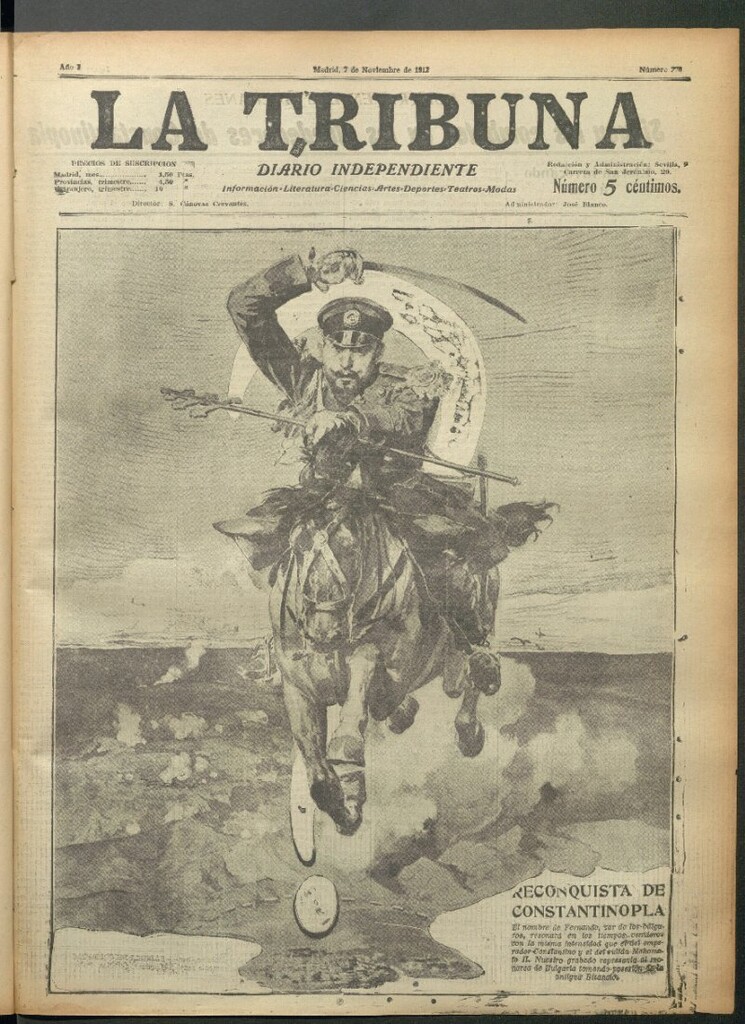 Miniatura de La Tribuna del 7 de noviembre de 1912