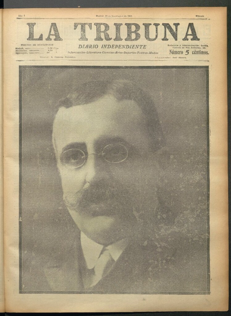 Miniatura de La Tribuna del 12 de noviembre de 1912
