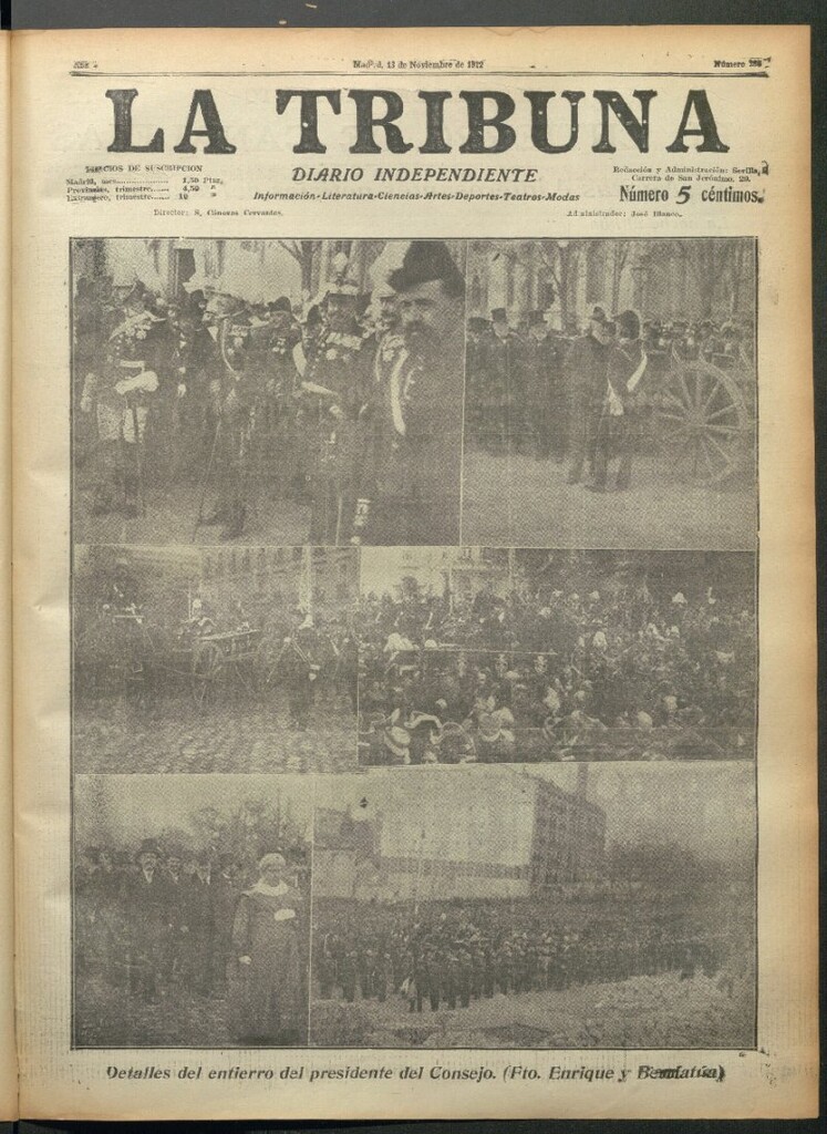 Miniatura de La Tribuna del 13 de noviembre de 1912