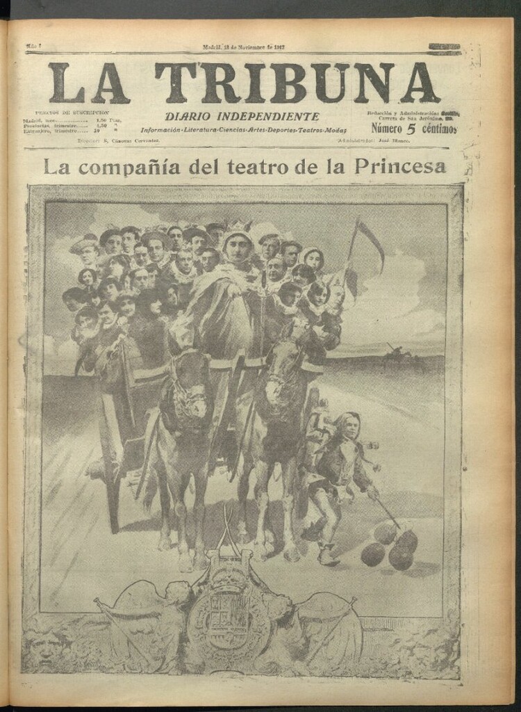 Miniatura de La Tribuna del 18 de noviembre de 1912