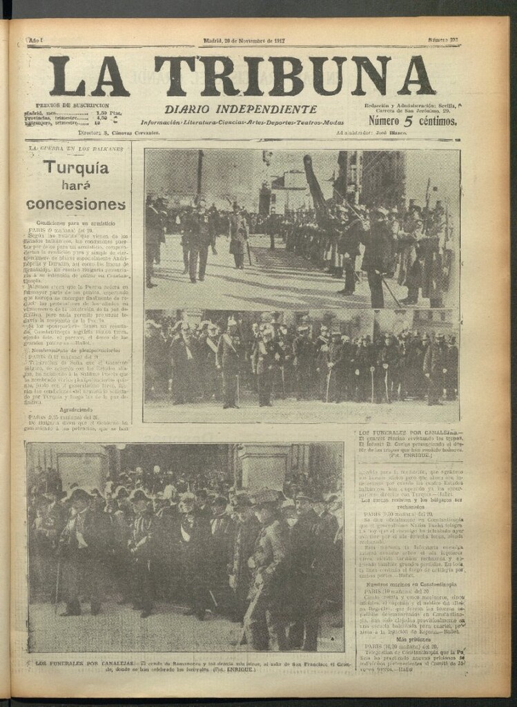 Miniatura de La Tribuna del 20 de noviembre de 1912