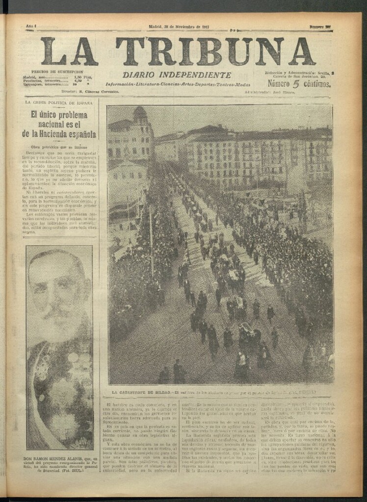 Miniatura de La Tribuna del 28 de noviembre de 1912